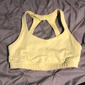 Lululemon Size 6 running sports bra yellow